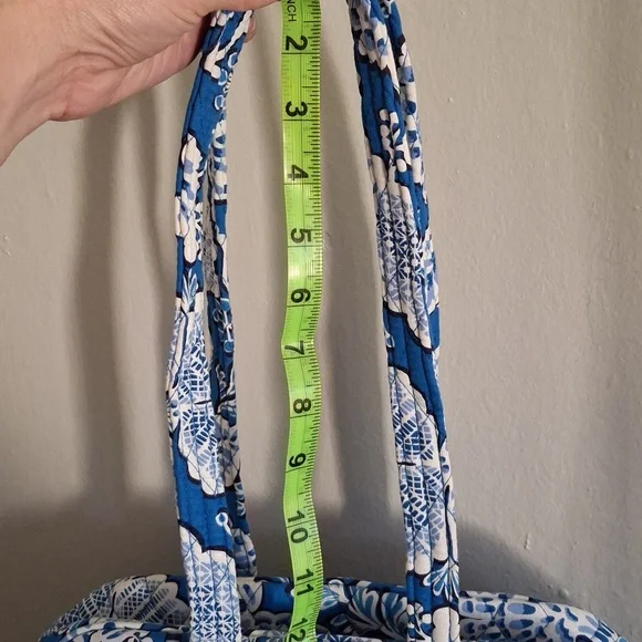 Vera Bradley 100 Handbag Blue Lagoon - Picture 4 of 12